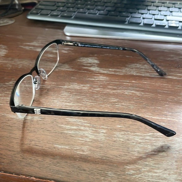 Design Optics by Foster Grant +1.50 black pattern eyeglasses with rhinestones - Picture 15 of 15